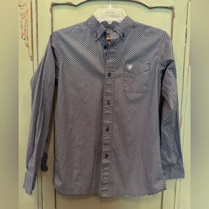 Ariat button down shirt boys size 14/16